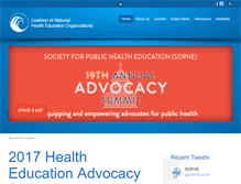 Tablet Screenshot of healtheducationadvocate.org